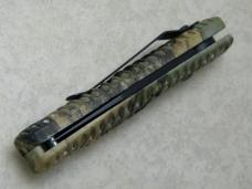 Colonial Made in USA Blackie Collins Design Model 115 Serrated Tanto Switchblade Knife