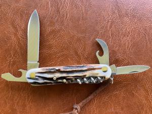 Fox Scout Utility knife w/ Stag and M390