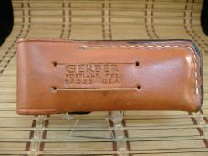 GERBER PORTLAND U.S.A. LEATHER BELT SHEATH NEVER WARN FOR KNIFE UP TO 4 3/4" IN LENGTH