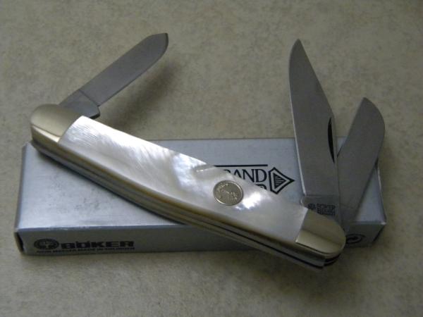 Boker Tree Brand Solingen Germany Pearl Stockman Knife NIB Boker Tree Brand Solingen Germany Pearl Stockman Knife NIB