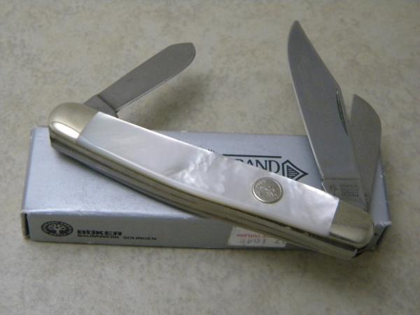 Boker Tree Brand Solingen Germany Pearl Sowbelly Stockman Knife NIB Boker Tree Brand Solingen Germany Pearl Sowbelly Stockman Knife NIB