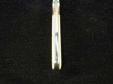 Kroo Aged Bone Paper Micarta Striped Raven Knife South Africa 3.75" Closed Magnacut Blade
