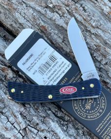 CASE XX ** 2024 NAVY BLUE JIGGED BONE RED CASE SHIELD SOD BUSTER JR