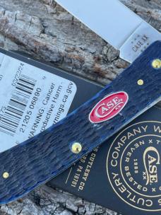 CASE XX ** 2024 NAVY BLUE JIGGED BONE RED CASE SHIELD SOD BUSTER JR