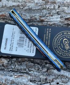 CASE XX ** 2024 NAVY BLUE JIGGED BONE RED CASE SHIELD SOD BUSTER JR