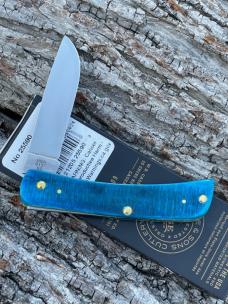 CASE XX ** 2024 CARIBBEAN BLUE SAWCUT JIG BONE SOD BUSTER JR