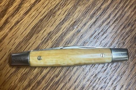 OLDEST MILLER BROS.1800's IVORY HALF WHITTLER OLDEST MILLER BROS.1800's IVORY HALF WHITTLER
