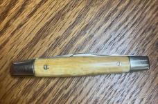 OLDEST MILLER BROS.1800's IVORY HALF WHITTLER