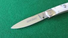 AKC Italy SPEED HUNTER Automatic Lock Back White Scales MINT !
