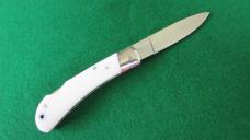 AKC Italy SPEED HUNTER Automatic Lock Back White Scales MINT !