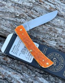 CASE XX ** 2024 PERSIMMON ORANGE PEACH SEED JIGGED BONE SOD BUSTER JR