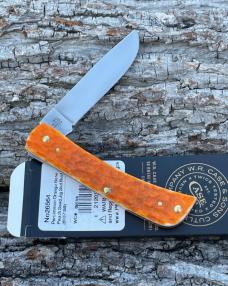 CASE XX ** 2024 PERSIMMON ORANGE PEACH SEED JIGGED BONE SOD BUSTER JR