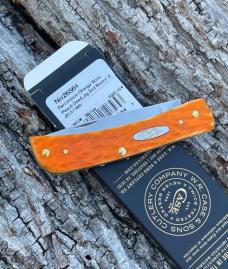 CASE XX ** 2024 PERSIMMON ORANGE PEACH SEED JIGGED BONE SOD BUSTER JR