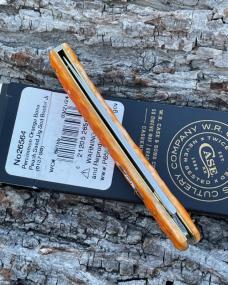 CASE XX ** 2024 PERSIMMON ORANGE PEACH SEED JIGGED BONE SOD BUSTER JR