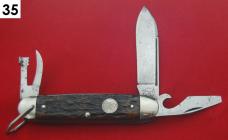 12 Official Boy and Girl Scout Knives – Remington + Pal + Display Box – Wonderful Starter Collection