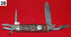 12 Official Boy and Girl Scout Knives – Remington + Pal + Display Box – Wonderful Starter Collection