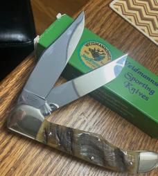 LARGE WEIDMANNSHELL RAM HORN HUNTER