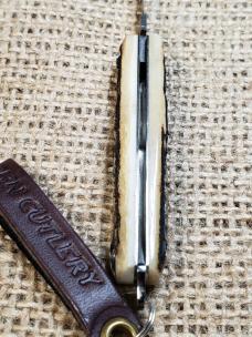 Great Eastern Cutlery Sambar Stag Keychain Knife. Stainless Steel, New in Tube, GEC 052121 Gorgeous!