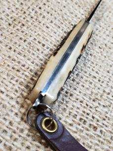 Great Eastern Cutlery Sambar Stag Keychain Knife. Stainless Steel, New in Tube, GEC 052121 Gorgeous!