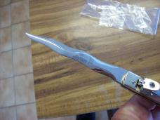Vintage Hubertus Oversize 14 W/Kriss Blade Ritter Factory UNUSED Rosewood Beauty!