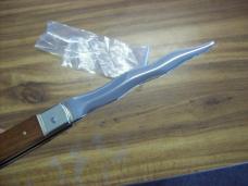 Vintage Hubertus Oversize 14 W/Kriss Blade Ritter Factory UNUSED Rosewood Beauty!
