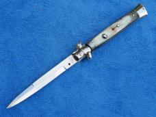  11"  Italian Stiletto Brazilian-Horn Handles- SS Bayonet Blade