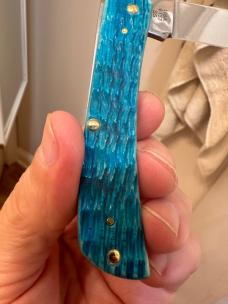 2024 Case XX Sky Blue Bone Crandall Jig Sodbuster Jr.  