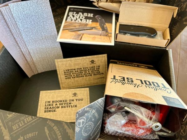 Man Crate Folding Knife Kit, DIY Project With Everything