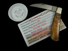 Tuna Valley Cutlery Holy Land Olivewood Phoenix Jack Knife Super Rare 1 of 35 COA USA Made