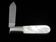 Schatt & Morgan Genuine Mother Of Pearl Barlow Knife Rare 69PNY USA Made New York Tang Stamp
