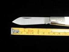 Schatt & Morgan Genuine Mother Of Pearl Barlow Knife Rare 69PNY USA Made New York Tang Stamp