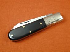Schatt & Morgan Smooth Buffalo Horn Barlow Knife Rare 69BHNY USA Made New York Tang Stamp