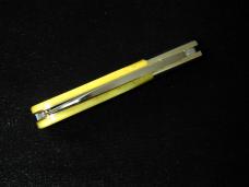 Schatt & Morgan Yellow Smooth Camel Bone Barlow Knife Rare 69YSCB Winchester Ohio Tang Stamp