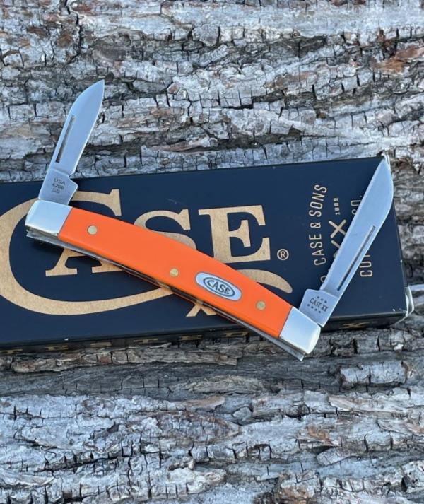 CASE XX ** 2023 ORANGE SYNTHETIC SMALL 2 BLADE CONGRESS CASE XX ** 2023 ORANGE SYNTHETIC SMALL 2 BLADE CONGRESS