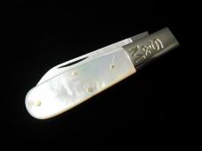 Schatt & Morgan Genuine Mother Of Pearl Barlow Knife Rare 69PNY USA Made New York Tang Stamp