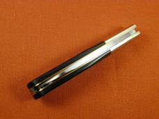 Schatt & Morgan Ebony Wood Barlow Knife By Cooper Cutlery Rare 69 S&M E Made In USA S&W Tang Stamp