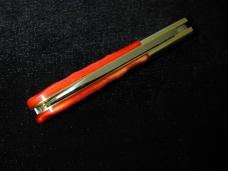 Schatt & Morgan Red Jigged Bone Barlow Knife By Cooper Cutlery Rare 69R Made In USA 
