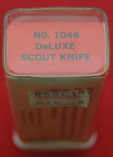 Official BSA #1046 Imperial Boy Scout Knife Simulated Wood +Box 1957-1963 (126)