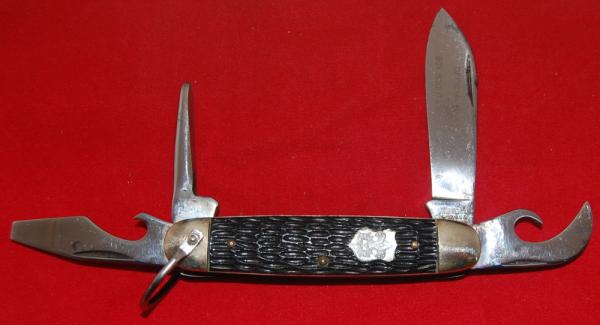 Official BSA #1996 Imperial Boy Scout Knife Providence RI 1953-1958 (119)