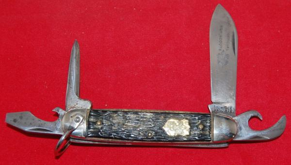 Official BSA #1996 Imperial Boy Scout Knife Providence RI 1956-1962 (120)