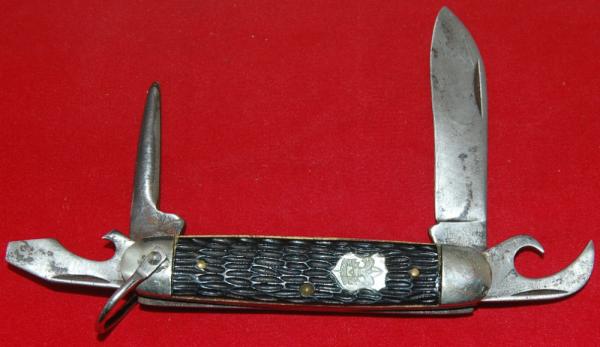 Official BSA #1996 Imperial Boy Scout Knife Providence RI 1953-1958 (121)