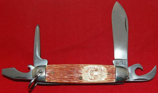Official BSA #1996 Imperial Boy Scout Knife Low-Relief Shield 1958-1962 (125.3)