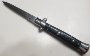  Vintage 8" Rostfrei 4 Switchblade with Buffalo Horn Scales 