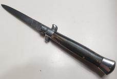  Vintage 8" Rostfrei 4 Switchblade with Buffalo Horn Scales 