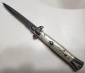  Vintage 9" Italy Inox Switchblade with Imitation Pearl Scales 