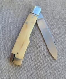 Bobby Toole Interior Mammoth Gunstock Taillock..Cpm154..3 15/16..integral fluted bolsters..coa&pouch