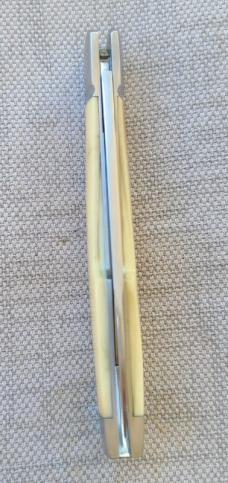Bobby Toole Interior Mammoth Gunstock Taillock..Cpm154..3 15/16..integral fluted bolsters..coa&pouch