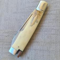 Bobby Toole Interior Mammoth Gunstock Taillock..Cpm154..3 15/16..integral fluted bolsters..coa&pouch