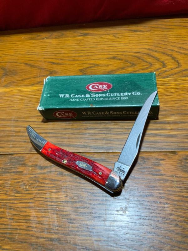 Case XX 2002 610094 Damascus Dark Red Toothpick 