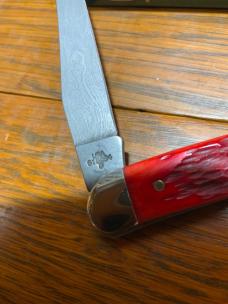 Case XX 2002 610094 Damascus Dark Red Toothpick 